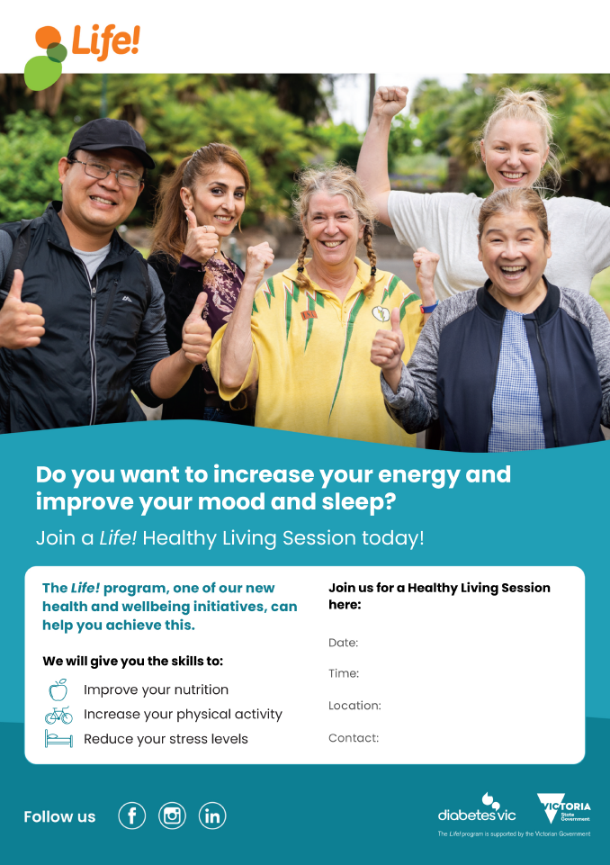 Healthy Living Session Poster